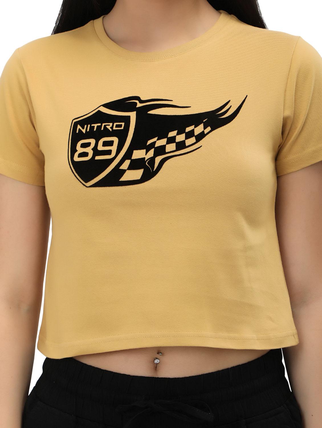 women's crop crew neck top - 19717666 - Standard Image - 6