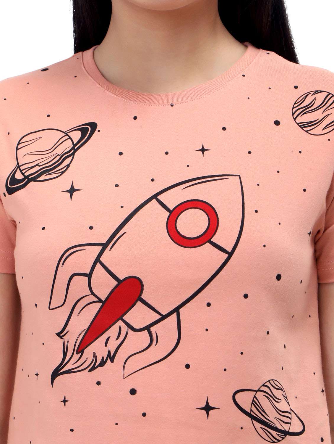 women's crop crew neck top - 19717678 -  Standard Image - 6