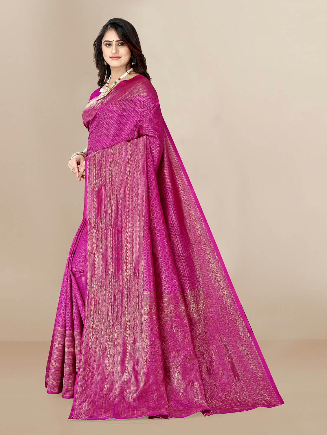 self designed woven saree with blouse - 19717844 - Standard Image - 1