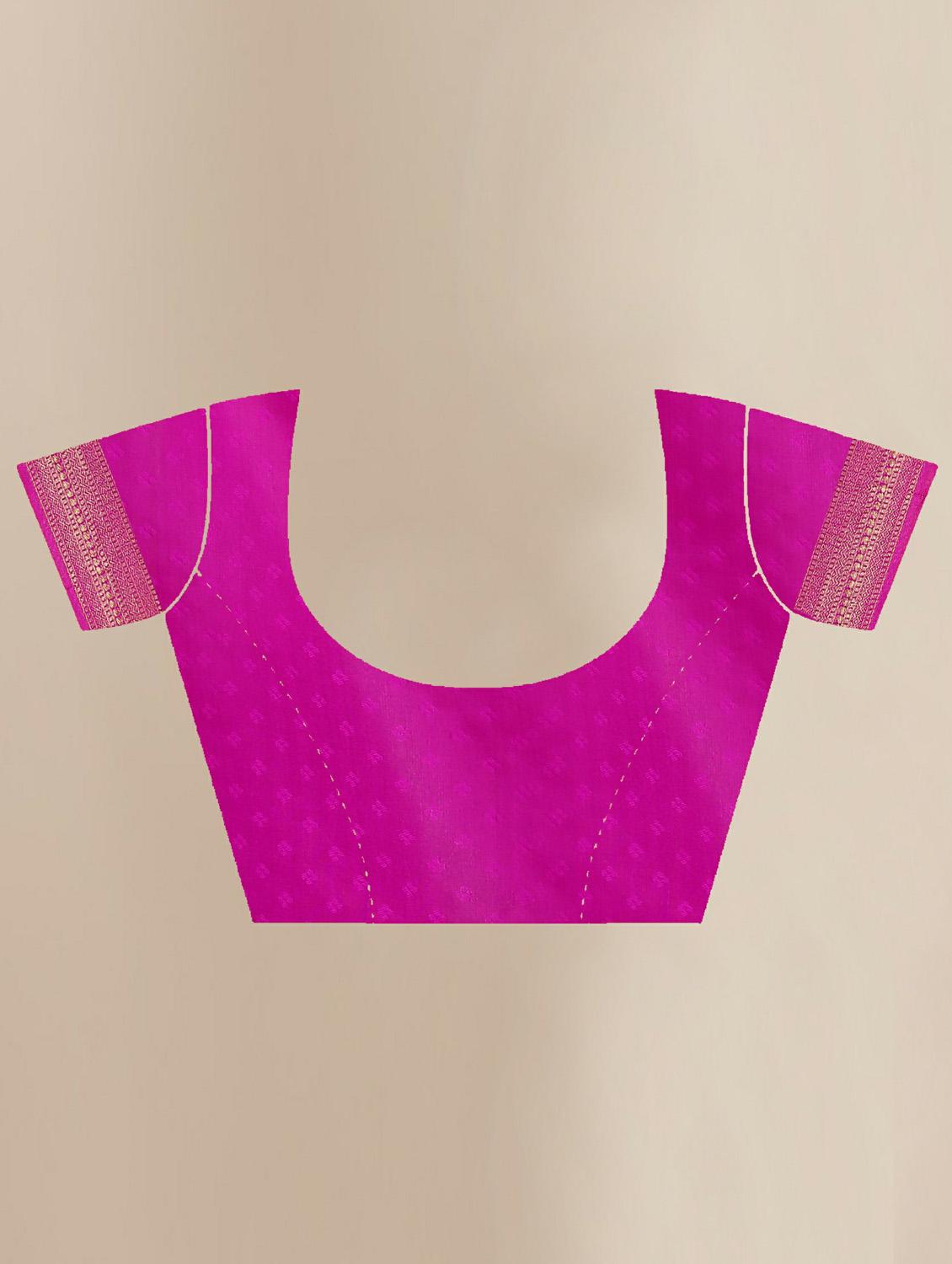 self designed woven saree with blouse - 19717844 - Standard Image - 4