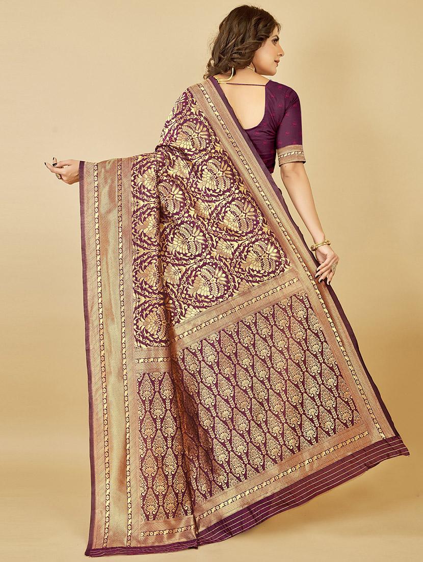 women's banarasi saree with blouse - 19717864 -  Standard Image - 1