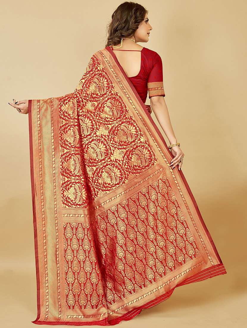 women's banarasi saree with blouse - 19717866 -  Standard Image - 1