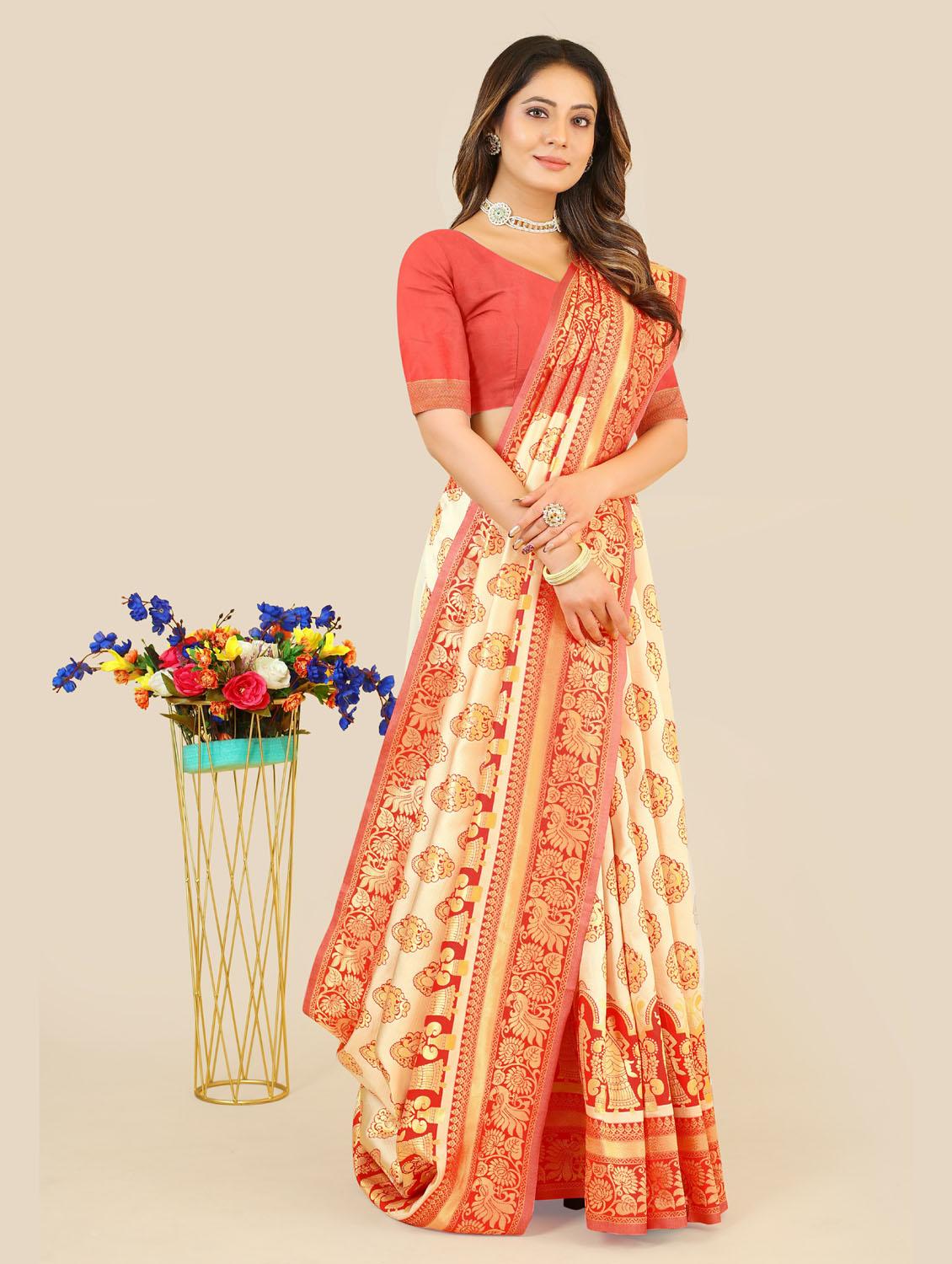 self designed woven saree - 19717874 - Standard Image - 1