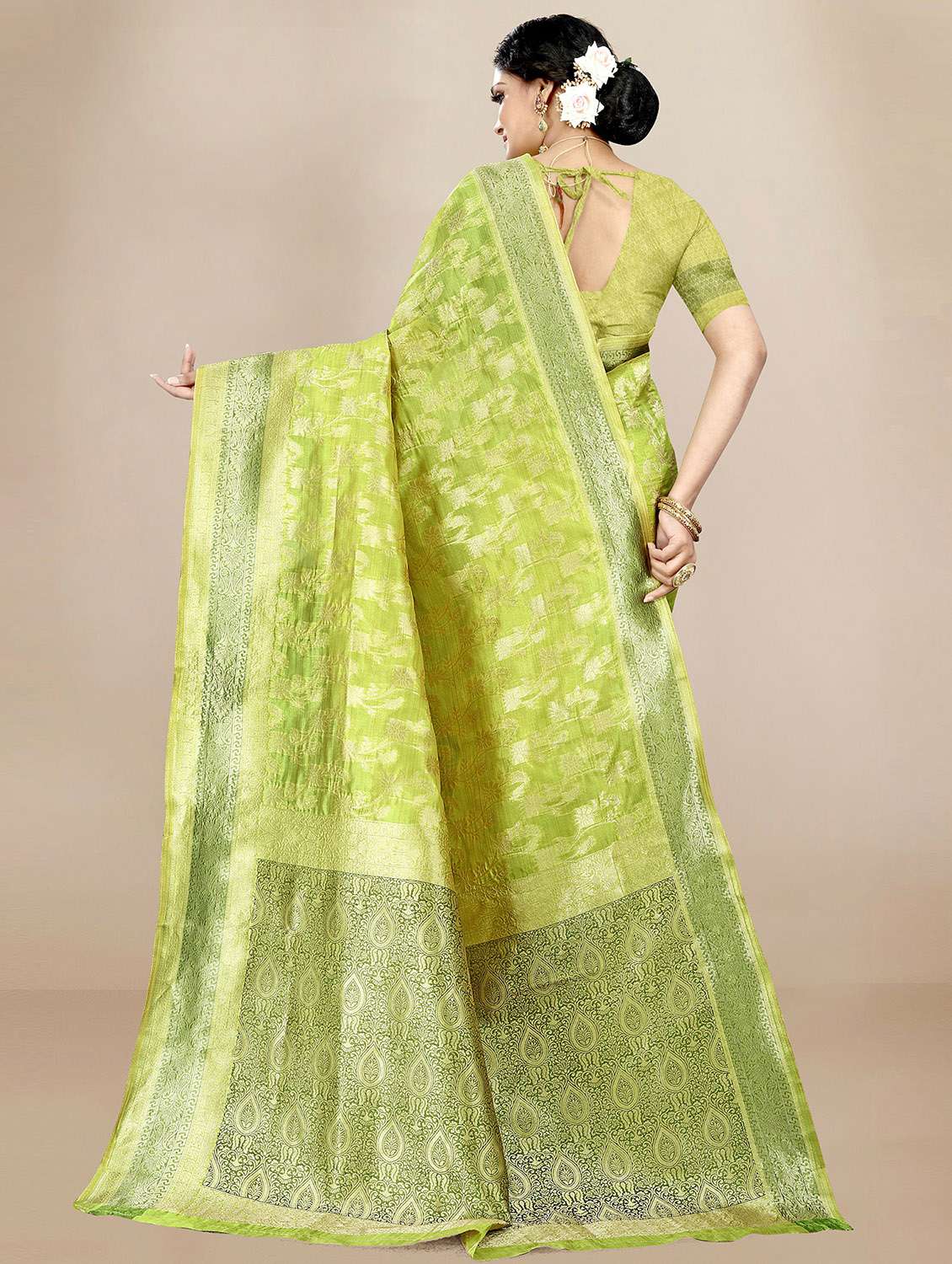 women's banarasi saree with blouse - 19717921 -  Standard Image - 1