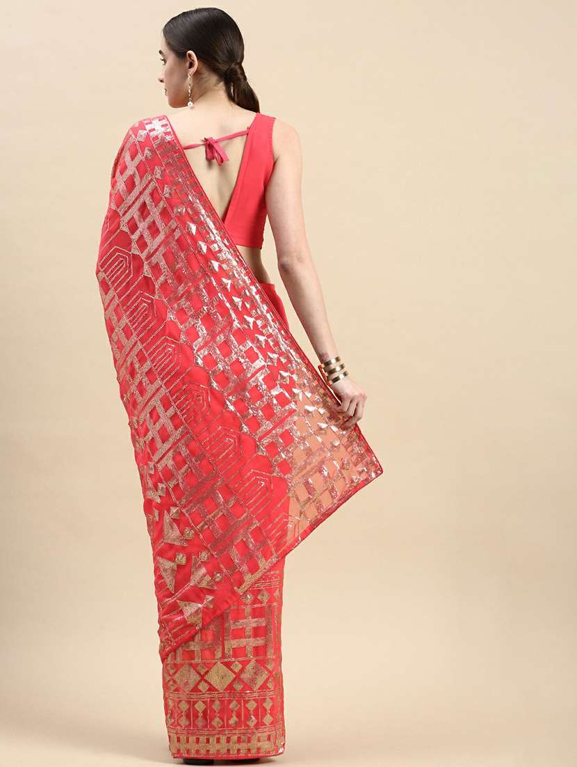 women's embroidered saree with blouse - 19717962 -  Standard Image - 1