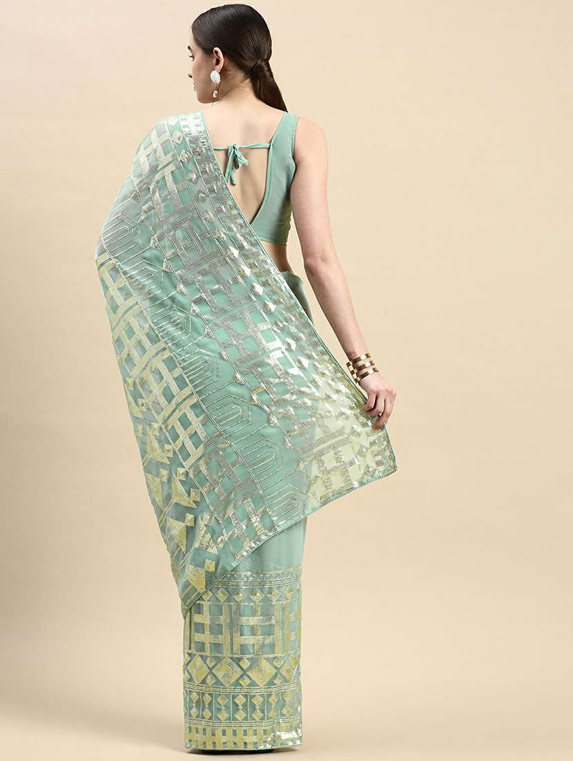 women's embellished saree with blouse - 19717963 - Standard Image - 1
