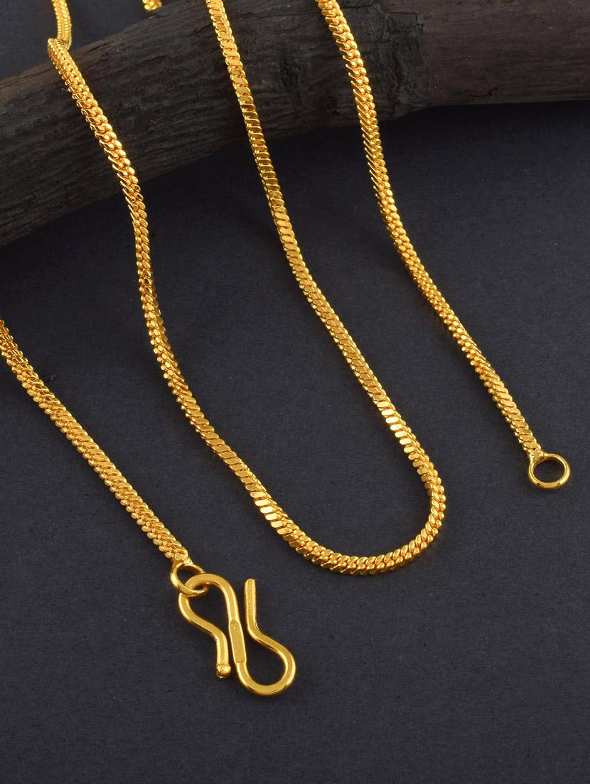 men gold plated chain necklace - 19718355 - Standard Image - 1