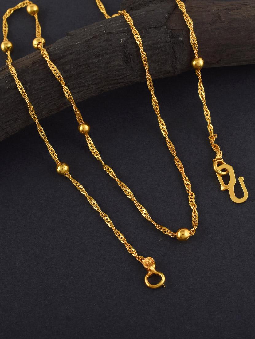 men gold plated chain necklace - 19718363 -  Standard Image - 1