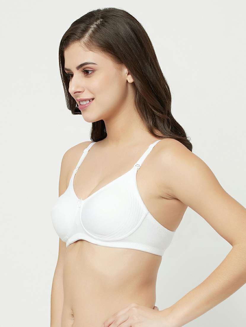 white cotton tshirt bra - 19718399 -  Standard Image - 1