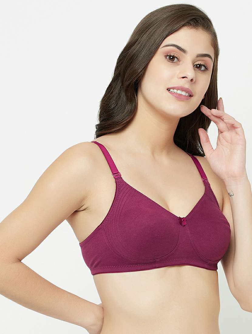 purple cotton tshirt bra - 19718400 -  Standard Image - 1
