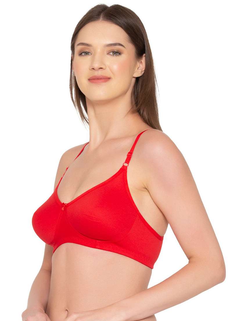 red cotton tshirt bra - 19718418 -  Standard Image - 1