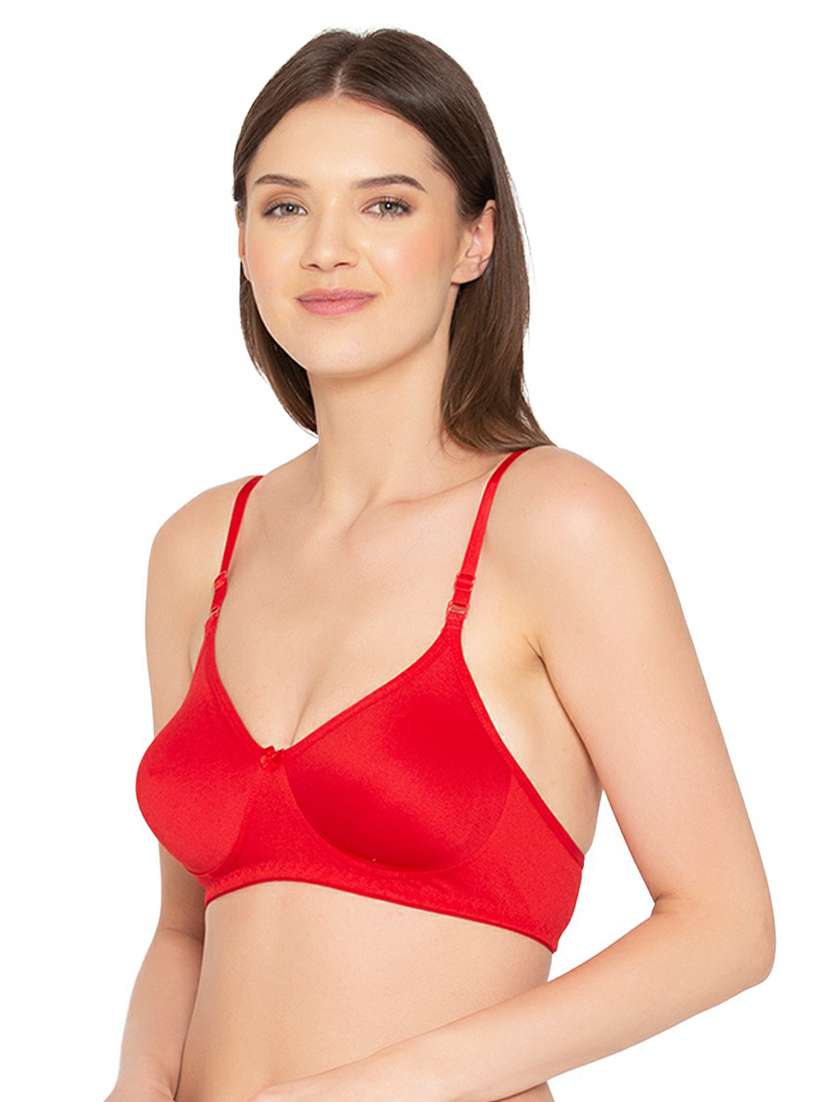 red cotton tshirt bra - 19718427 -  Standard Image - 1