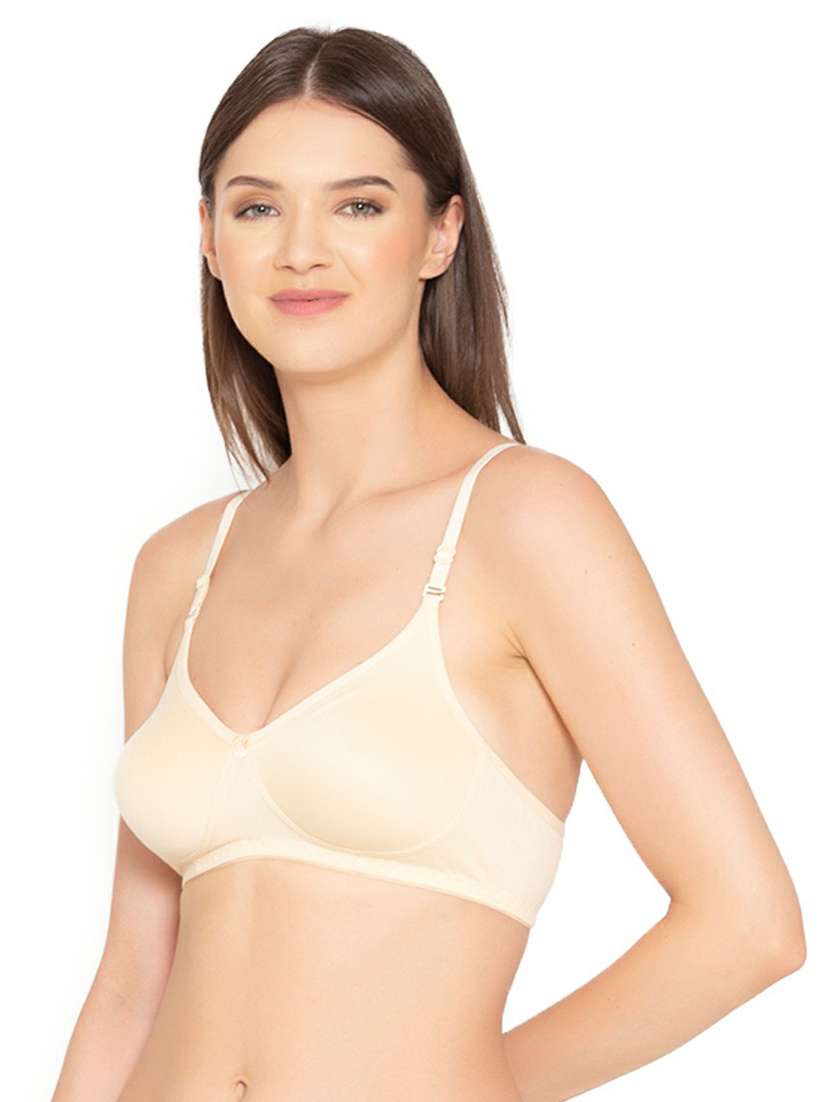 beige cotton tshirt bra - 19718428 -  Standard Image - 1