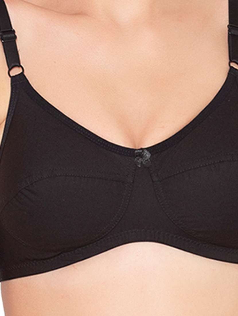 black cotton tshirt bra - 19718430 -  Standard Image - 4