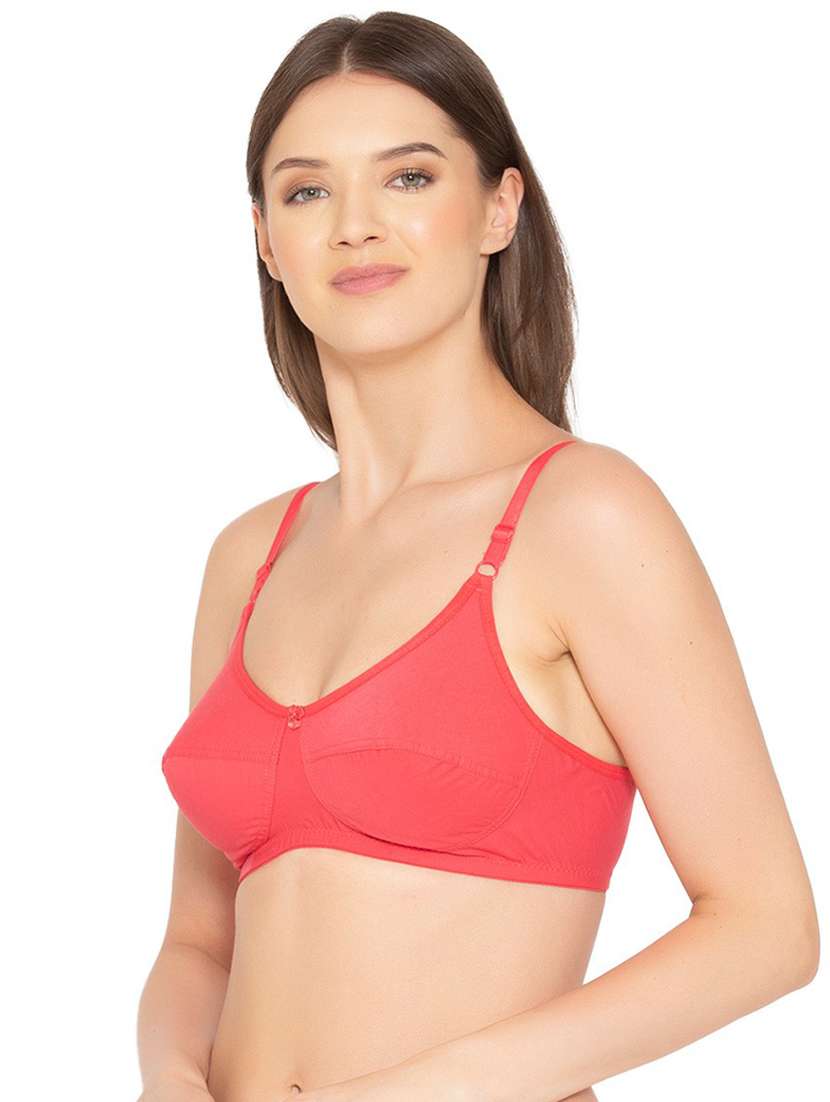 pink cotton tshirt bra - 19718431 -  Standard Image - 1