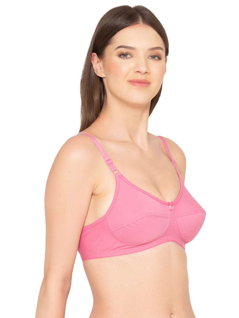 pink cotton tshirt bra - 19718432 -  Standard Image - 1