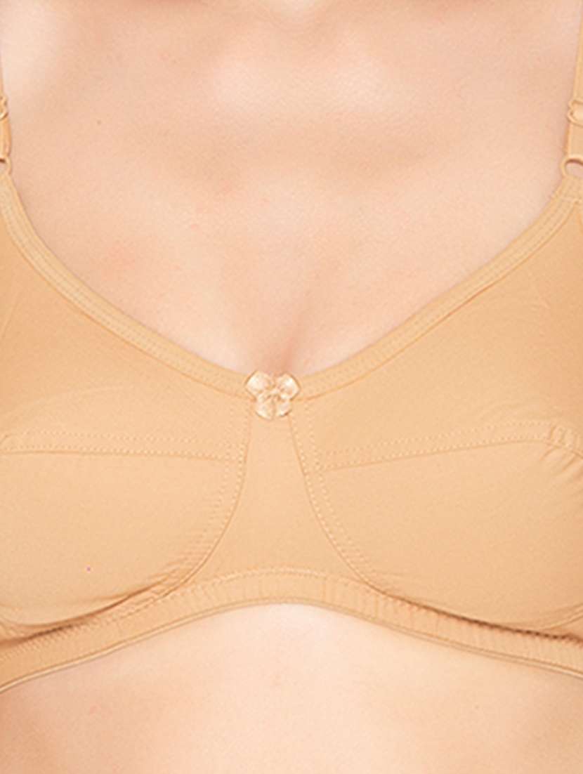 beige cotton tshirt bra - 19718433 -  Standard Image - 4