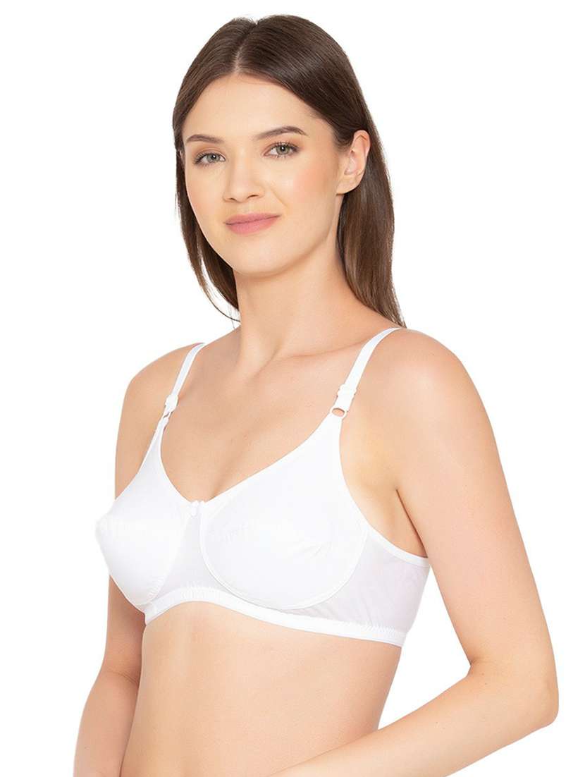 white cotton tshirt bra - 19718436 -  Standard Image - 1