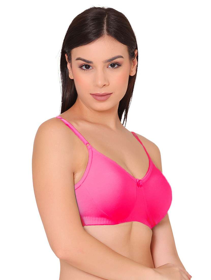 pink cotton tshirt bra - 19718438 -  Standard Image - 1