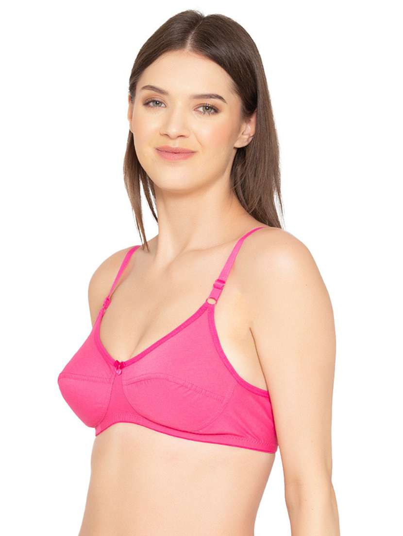 pink cotton tshirt bra - 19718440 -  Standard Image - 1