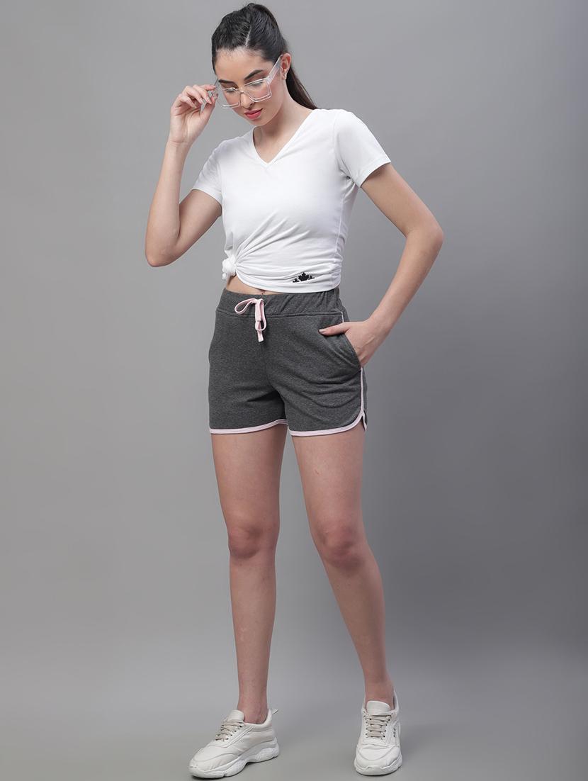 grey mid rise solid short - 19718548 - Standard Image - 4