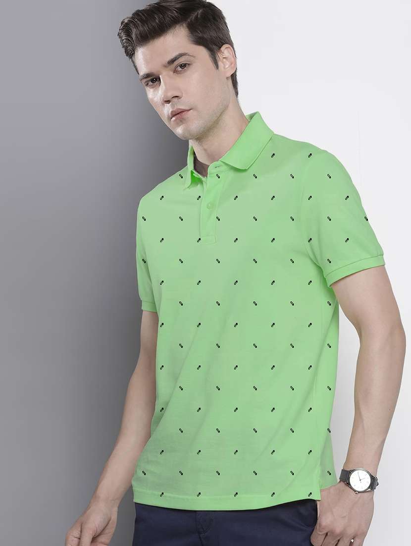 mens printed polo t-shirt