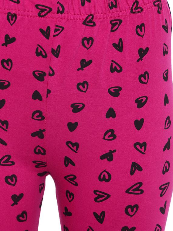pink printed regular capri legging - 19719186 - Standard Image - 4