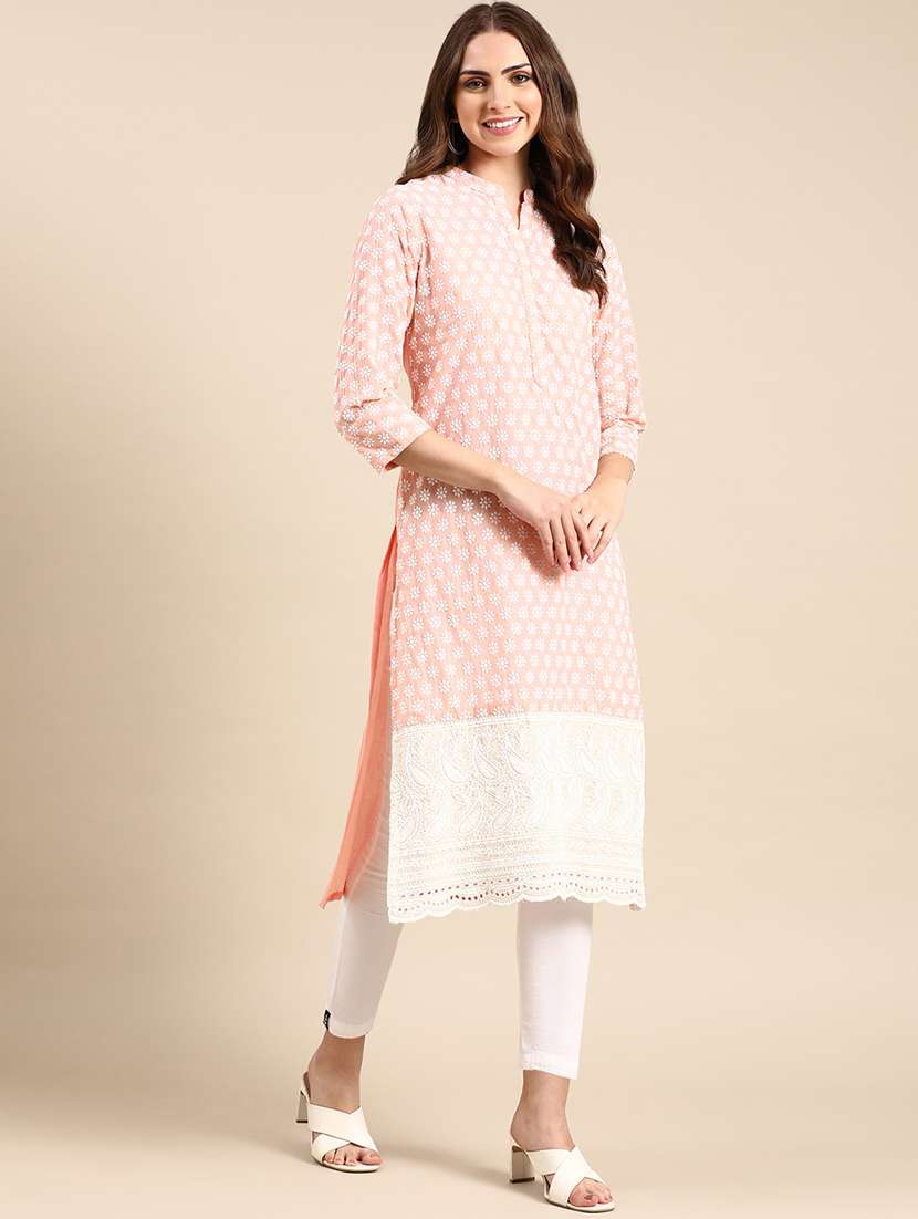 women's straight kurta - 19719208 -  Standard Image - 1