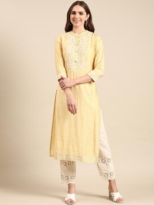 women's straight kurta - 19719210 - Standard Image - 0