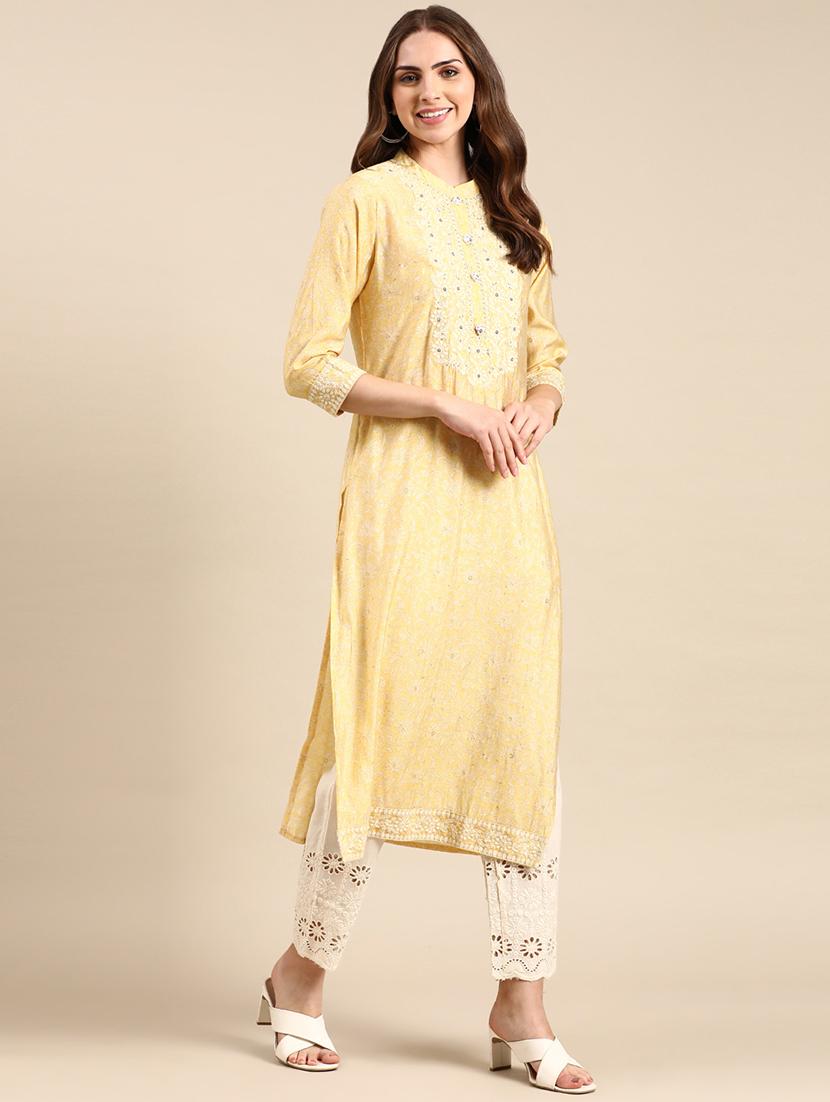 women's straight kurta - 19719210 - Standard Image - 1