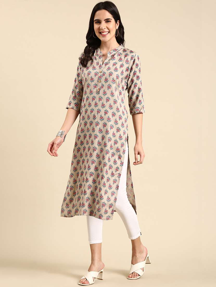 women's straight kurta - 19719221 -  Standard Image - 1