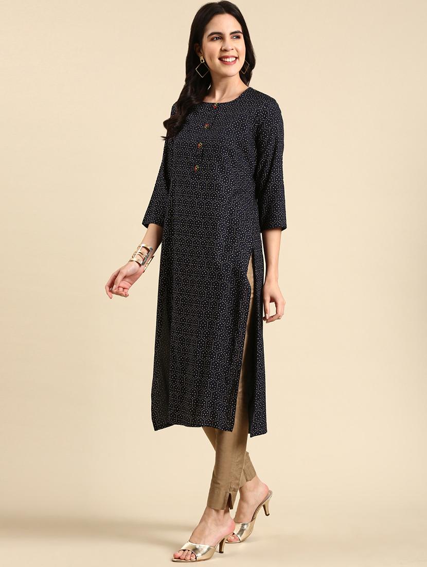 women's straight kurta - 19719222 - Standard Image - 1