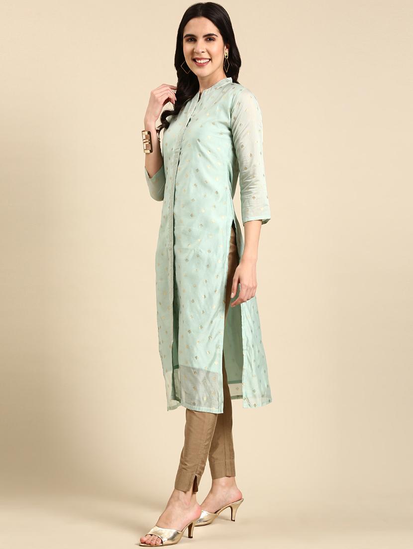 women's front slit kurta - 19719227 -  Standard Image - 1