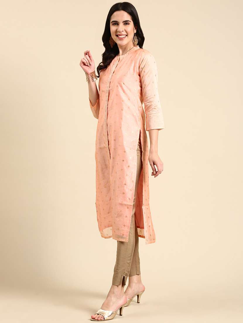 women's front slit kurta - 19719228 -  Standard Image - 1