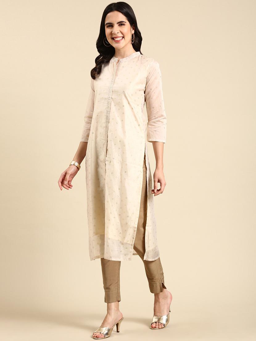 women's front slit kurta - 19719230 - Standard Image - 1