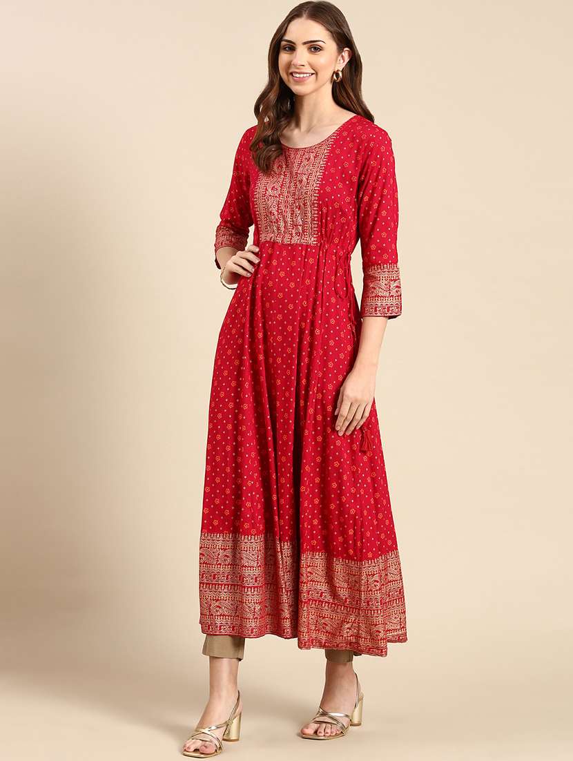 women's flared kurta - 19719251 -  Standard Image - 1