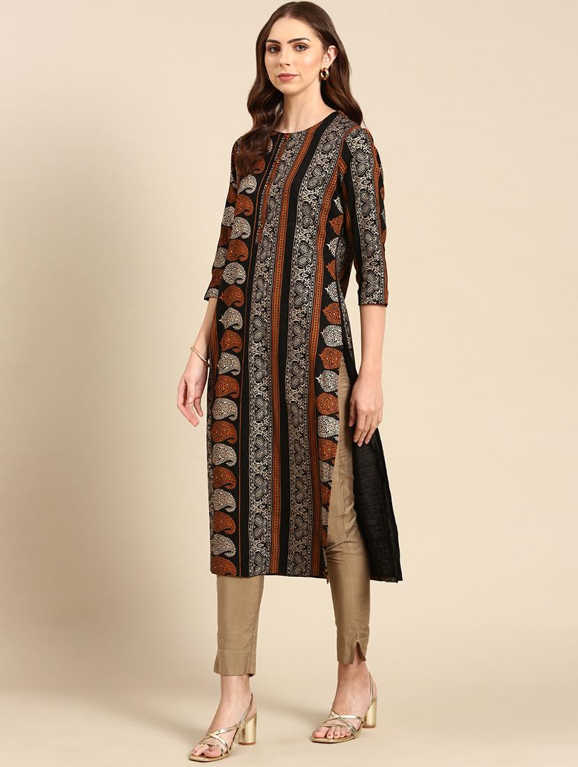 women's straight kurta - 19719253 - Standard Image - 1