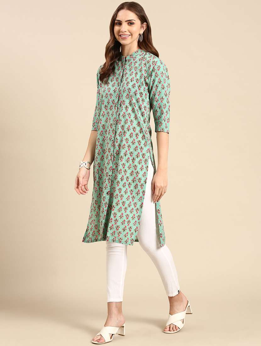 women's front slit kurta - 19719256 -  Standard Image - 1