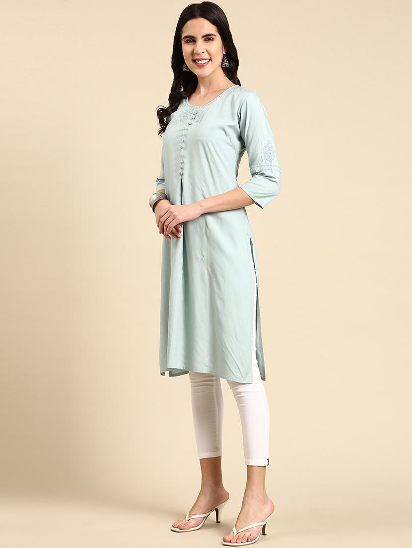women's straight kurta - 19719261 -  Standard Image - 1