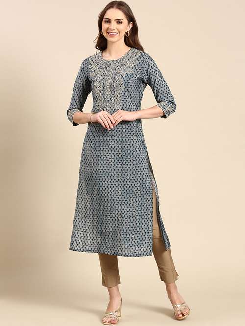 women's straight kurta - 19719274 -  Standard Image - 0