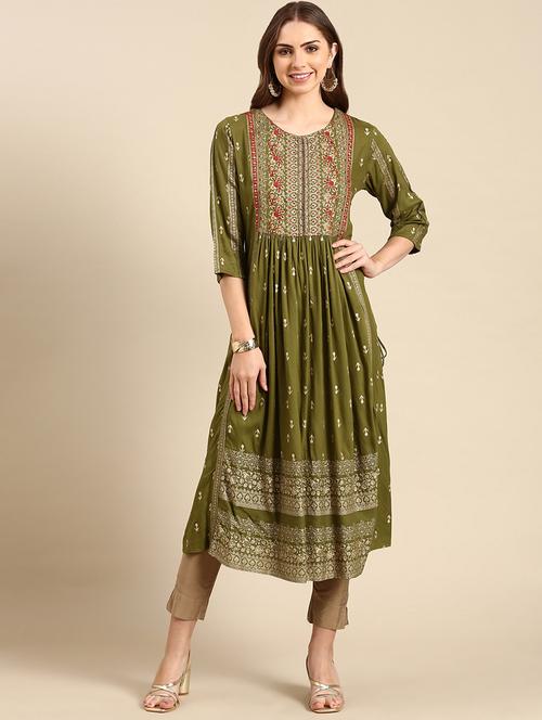 women's straight kurta - 19719278 - Standard Image - 0