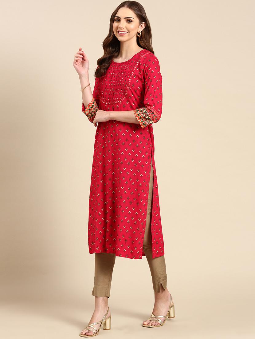 women's straight kurta - 19719299 -  Standard Image - 1