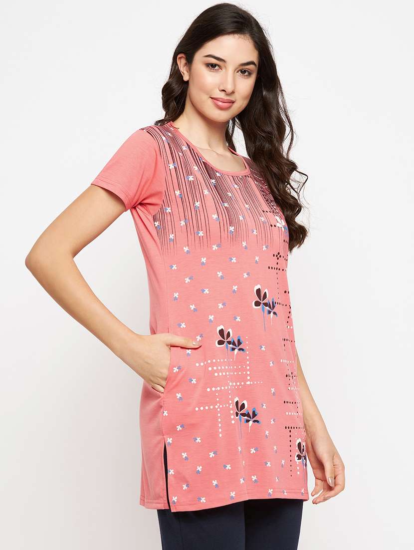 pink cotton regular tshirt - 19719926 -  Standard Image - 1
