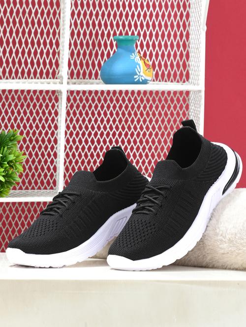 black solid slip on shoe - 19720936 -  Standard Image - 0