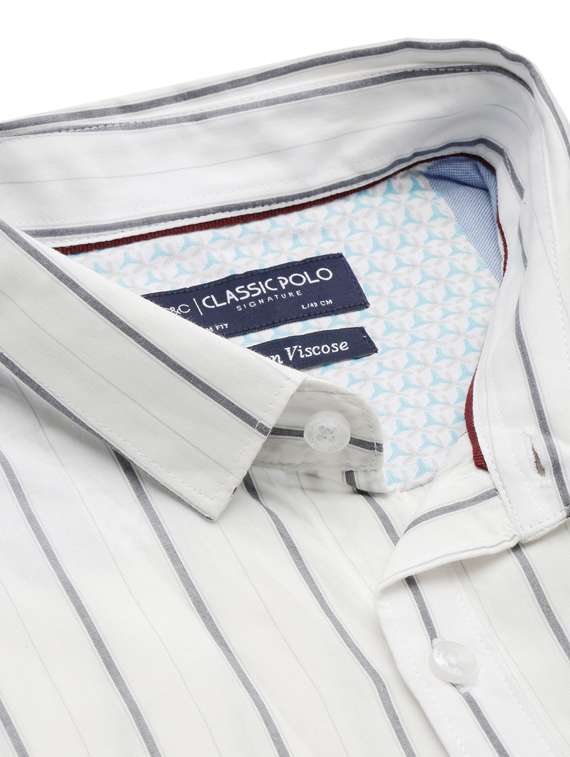 white cotton casual shirt - 19722576 -  Standard Image - 4