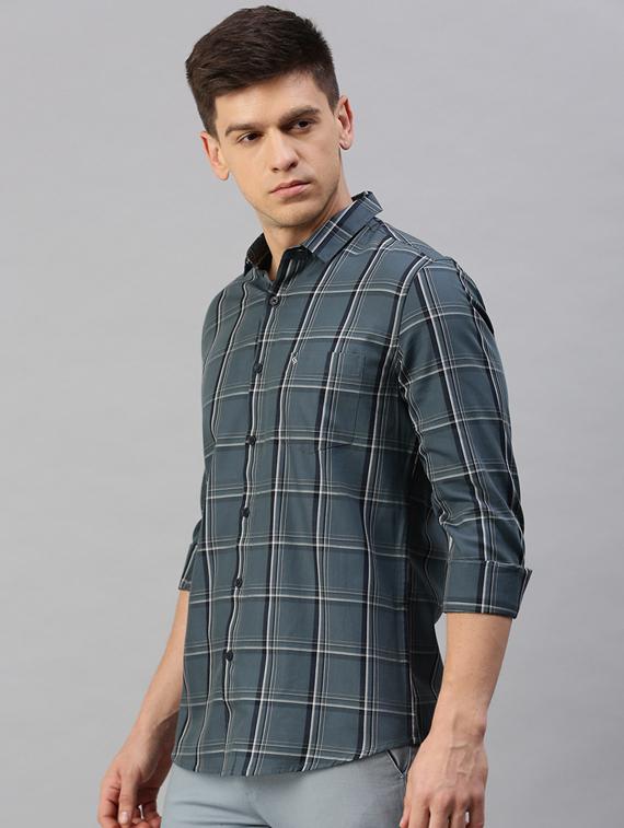 mens checks casual shirt - 19722615 - Standard Image - 1