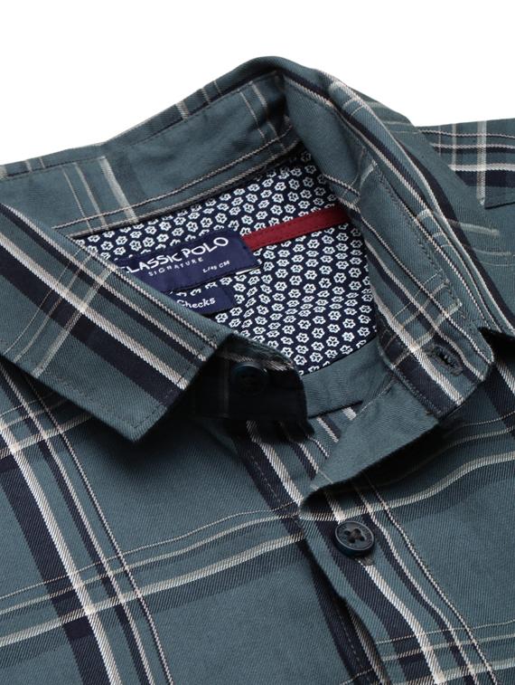 mens checks casual shirt - 19722615 - Standard Image - 4