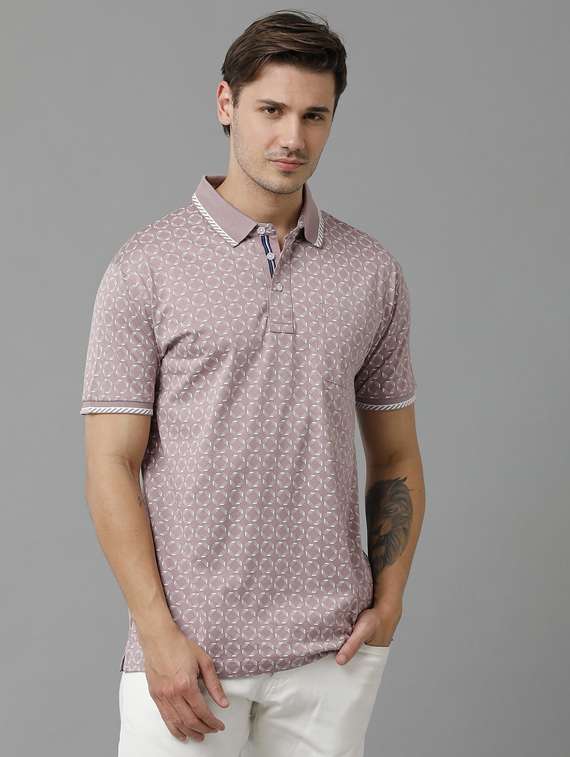 printed cotton polo t-shirt - 19723322 -  Standard Image - 1