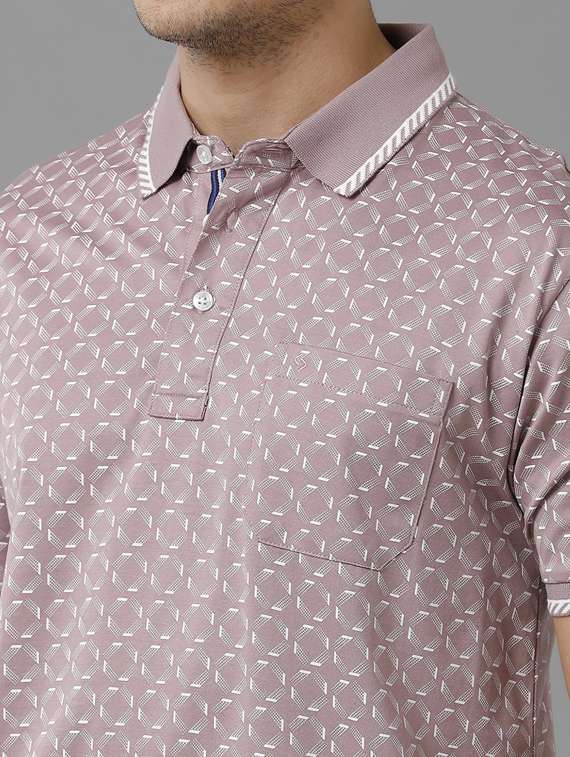 printed cotton polo t-shirt - 19723322 -  Standard Image - 4