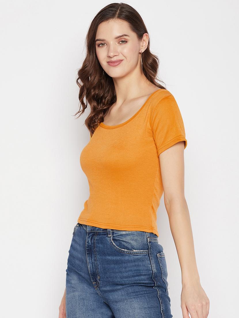 women's crop scoop neck top - 19723831 -  Standard Image - 1
